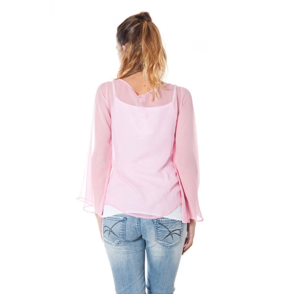 Pink Silk Tops & T-Shirt Phard