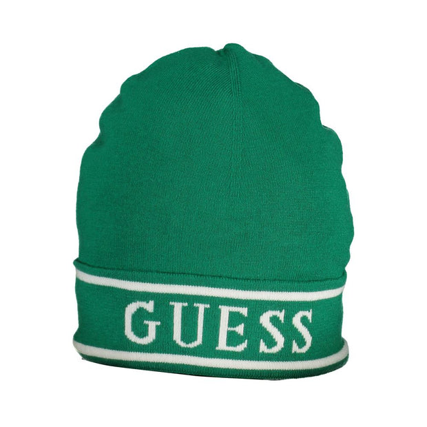 Green Cotton Hat Guess Jeans