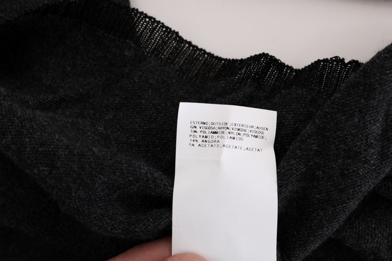 Elegant Gray Crewneck Sweater Costume National