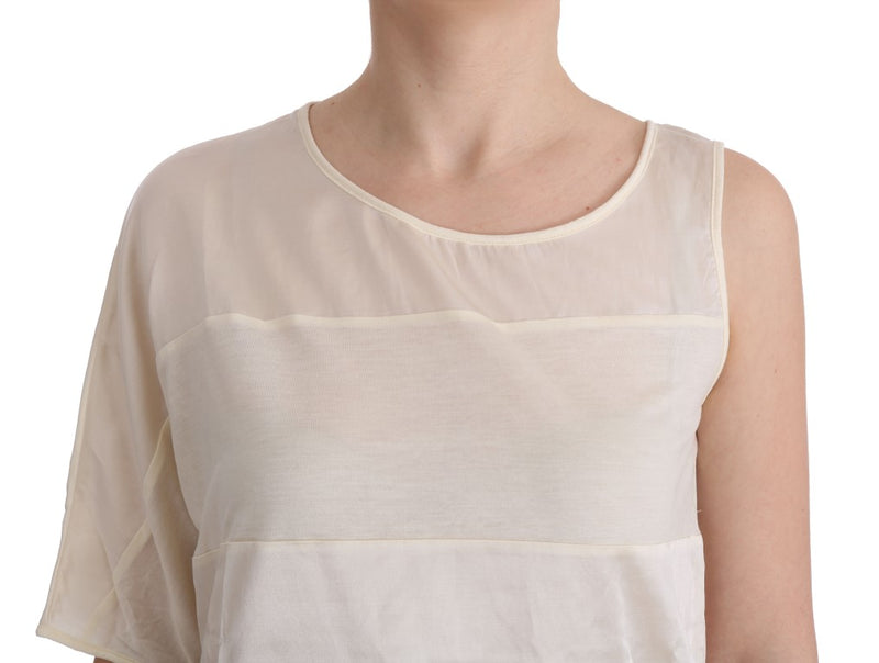 Beige Sleeveless Modal Top - Elevated Basics Costume National