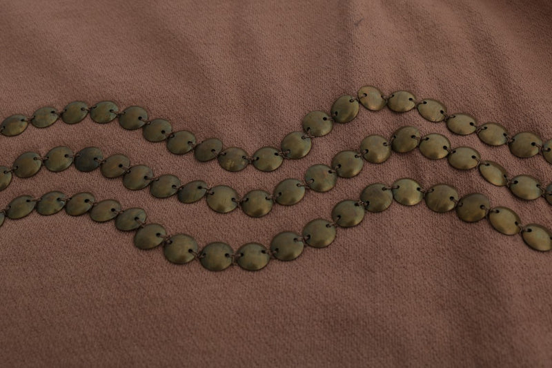 Chic Brown Crewneck Cotton Sweater John Galliano