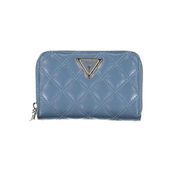 Blue Polyethylene Wallet Guess Jeans