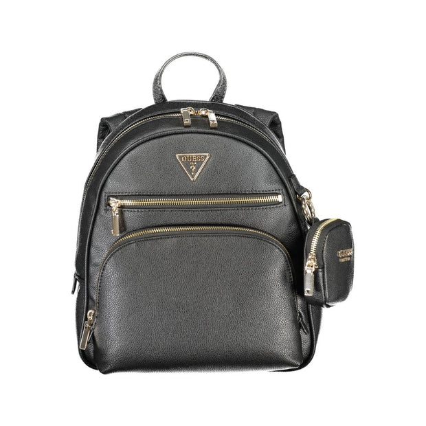 Black Polyethylene Backpack Guess Jeans