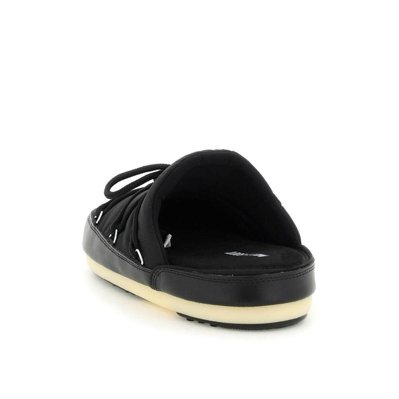 Black  Flat Shoe Moon Boot