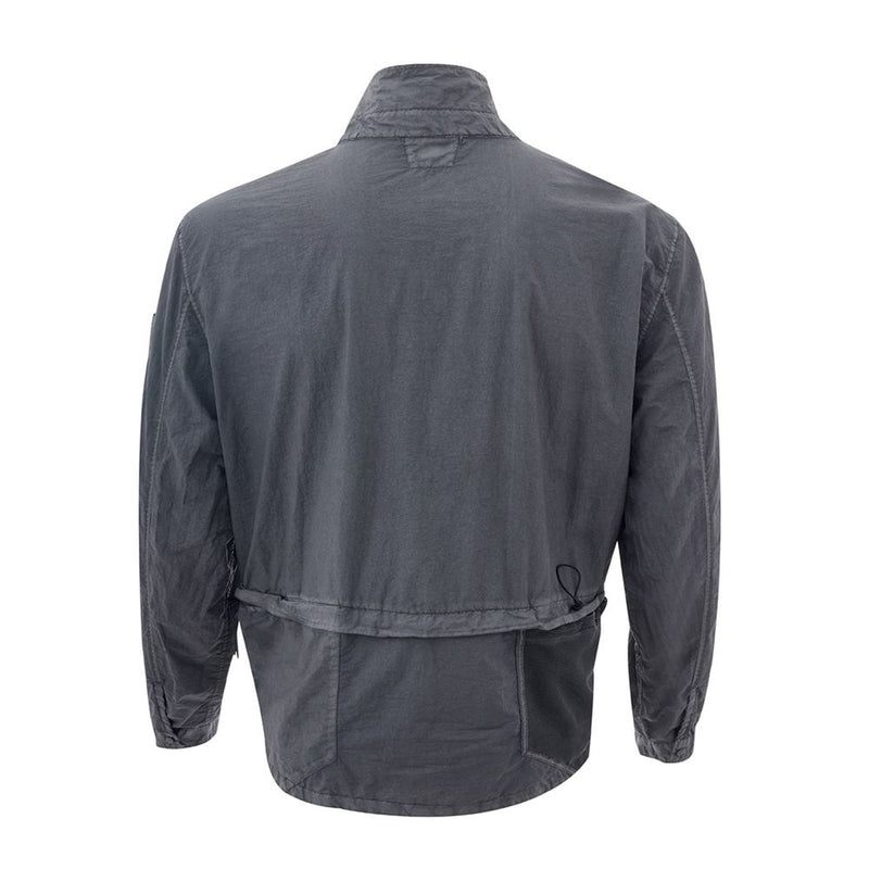 Sleek Black Polyamide Men's Jacket C.P. Company