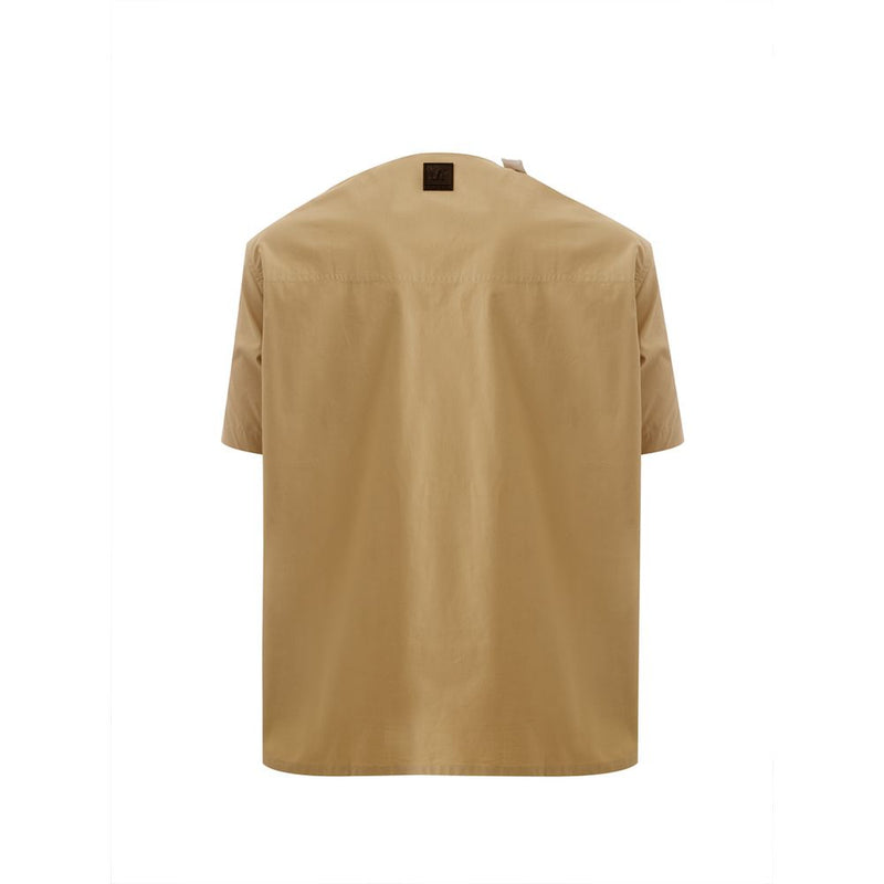 Elegant Cotton Brown Shirt for Men Emporio Armani