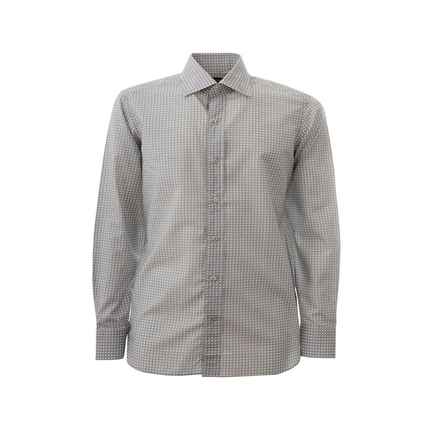 Elegant Cotton Gray Shirt for Men Tom Ford