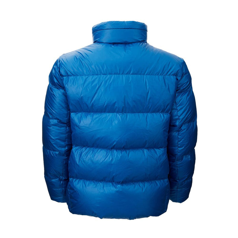 Sleek Polyamide Men's Blue Jacket Add