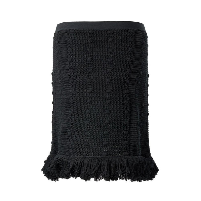 Elegant Black Cotton Skirt Bottega Veneta