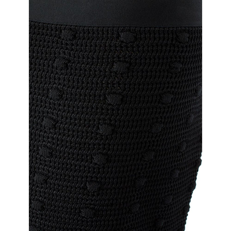 Elegant Black Cotton Skirt Bottega Veneta