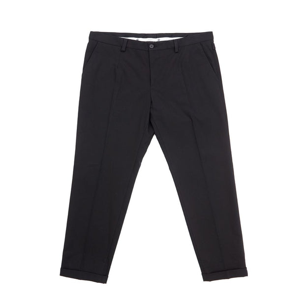 Elegant Black Cotton Pants for Men Dolce & Gabbana