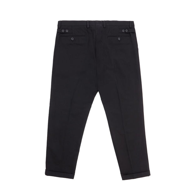 Elegant Black Cotton Pants for Men Dolce & Gabbana