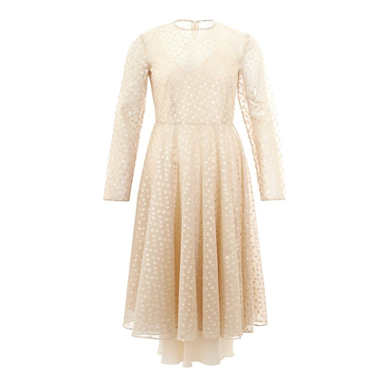 Beige Cotton Elegance Dress Lardini