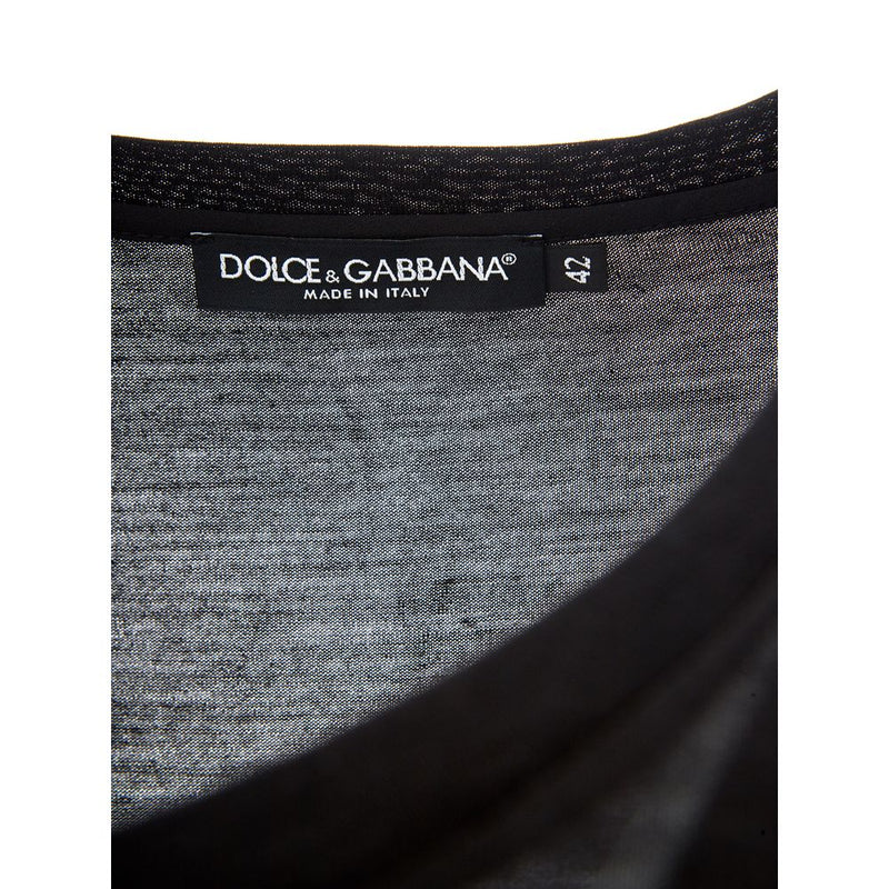 Elegant Black Cotton Top for Fashion-Forward Women Dolce & Gabbana