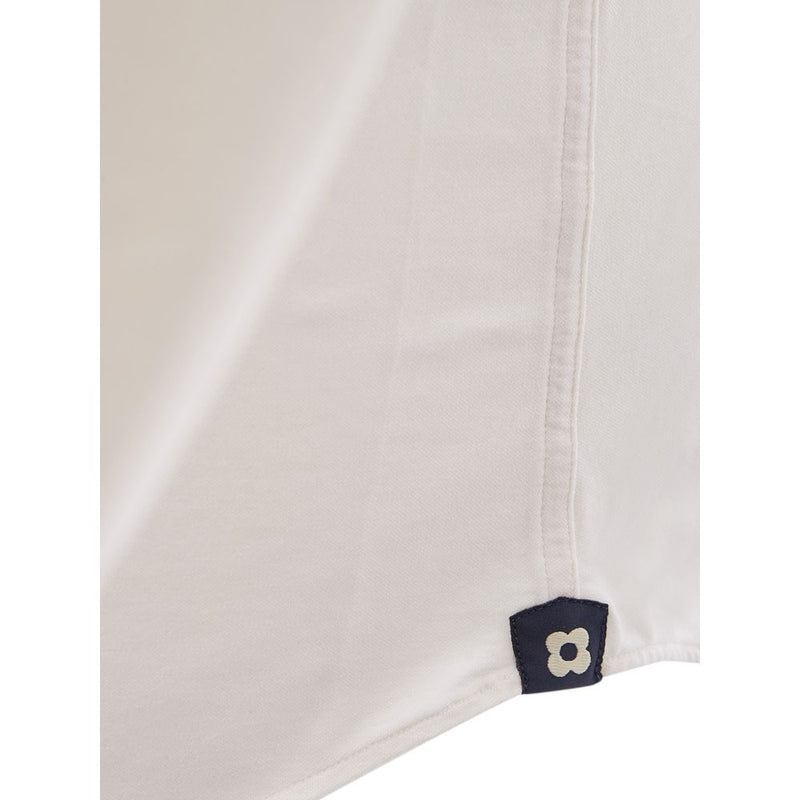 Elegant White Cotton Men's Shirt Lardini