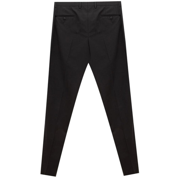 Sleek Black Wool Trousers for Men Dolce & Gabbana