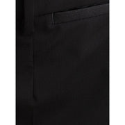 Sleek Black Wool Trousers for Men Dolce & Gabbana