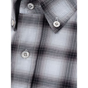 Elegant Gray Cotton Mens Shirt Tom Ford