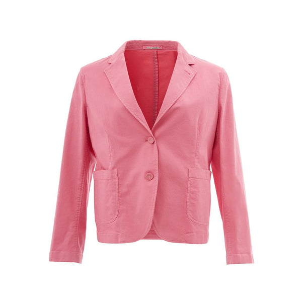 Elegant Pink Cotton Jacket for Her Lardini