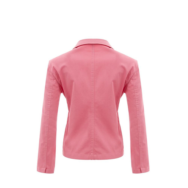 Elegant Pink Cotton Jacket for Her Lardini