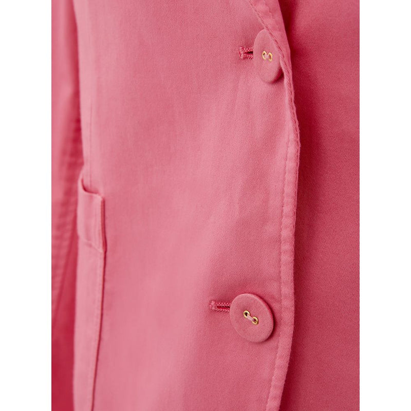 Elegant Pink Cotton Jacket for Her Lardini