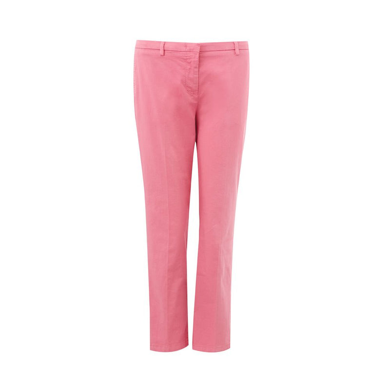 Elegant Cotton Pink Trousers for Sophisticated Style Lardini