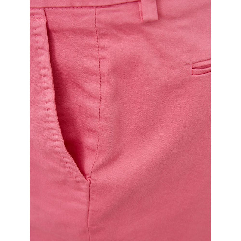 Elegant Cotton Pink Trousers for Sophisticated Style Lardini