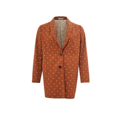 Chic Cotton Brown Jacket for the Modern Woman Lardini