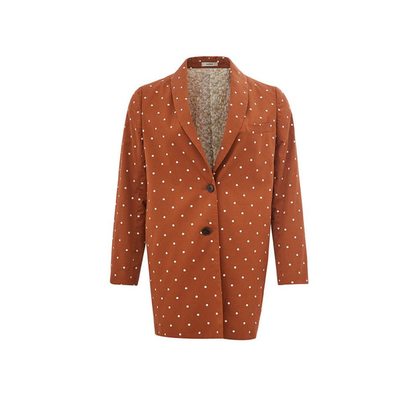 Chic Cotton Brown Jacket for the Modern Woman Lardini