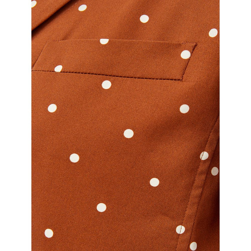 Chic Cotton Brown Jacket for the Modern Woman Lardini