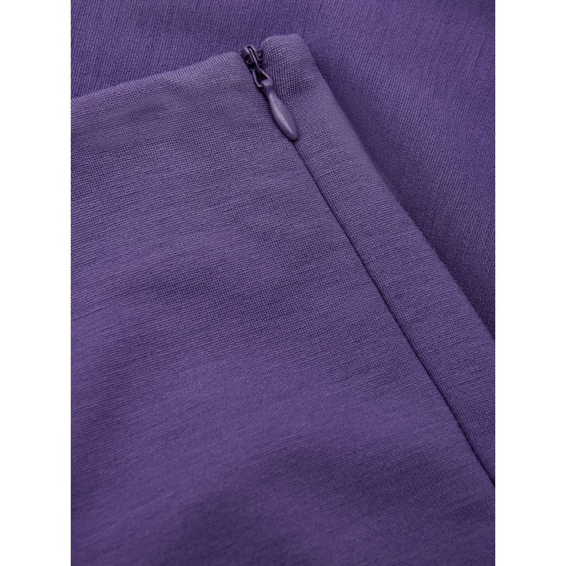 Elegant Purple Viscose Pants Lardini