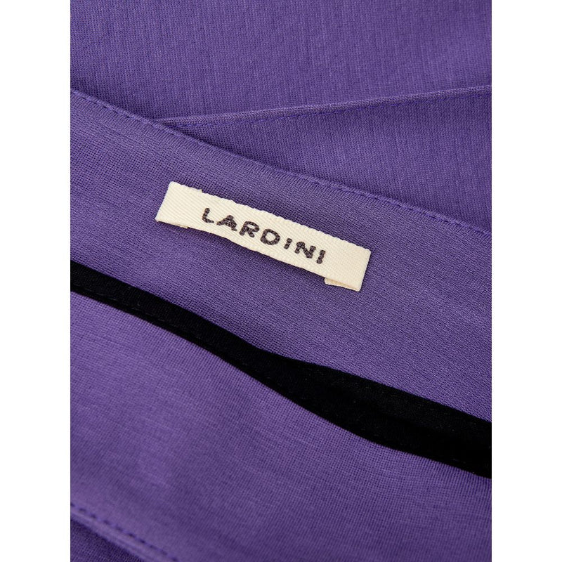 Elegant Purple Viscose Pants Lardini