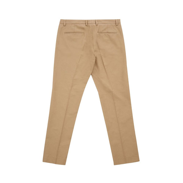 Elegant Brown Cotton Trousers for Women Lardini