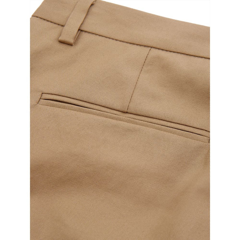 Elegant Brown Cotton Trousers for Women Lardini