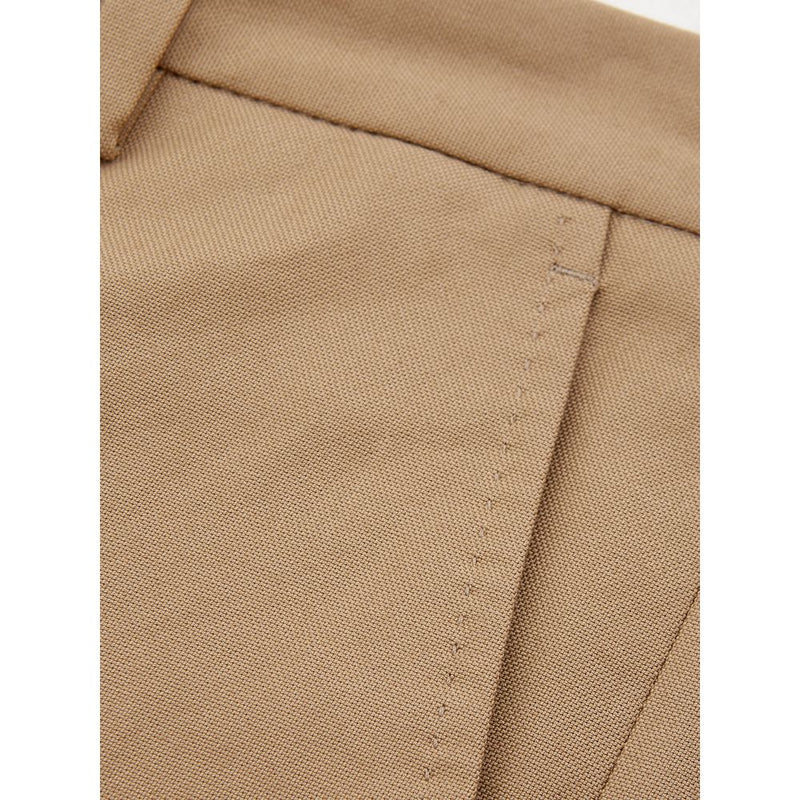 Elegant Brown Cotton Trousers for Women Lardini