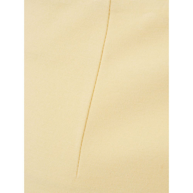 Elegant Yellow Viscose Skirt for Women Lardini