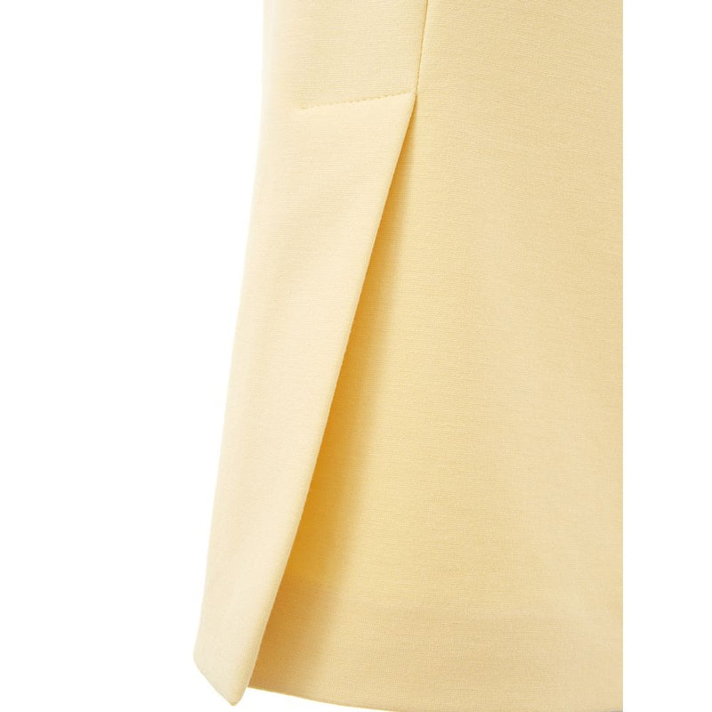 Elegant Yellow Viscose Skirt for Women Lardini