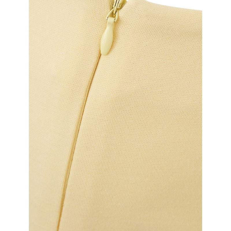 Elegant Yellow Viscose Skirt for Women Lardini