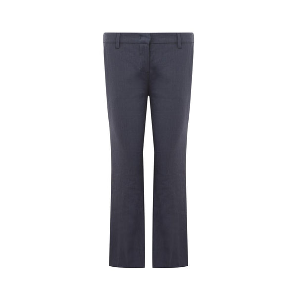 Chic Blue Linen Trousers Lardini