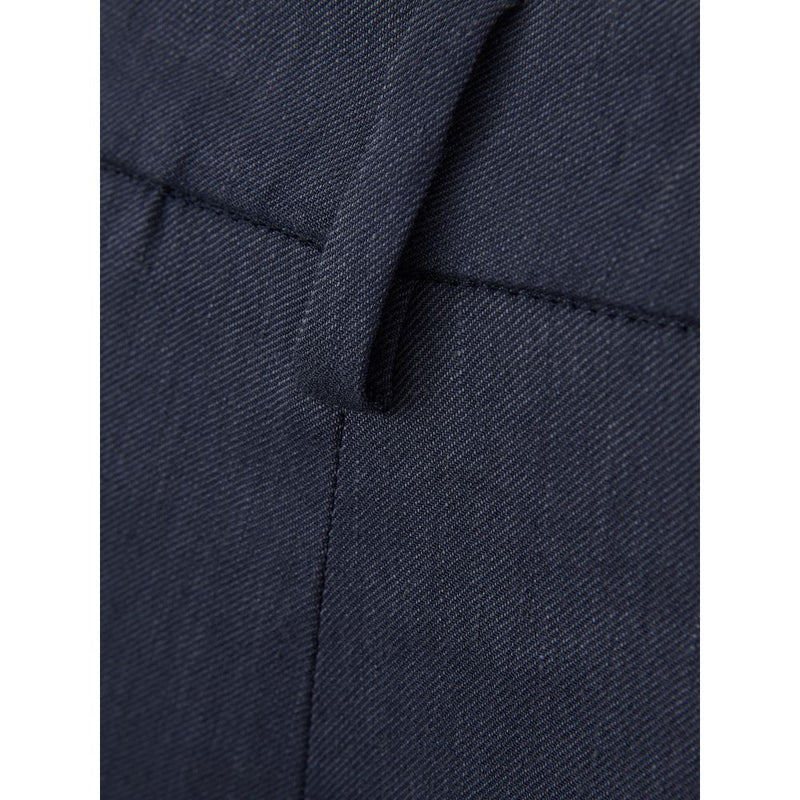 Chic Blue Linen Trousers Lardini