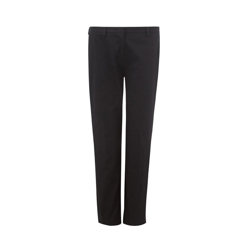 Italian Elegance Cotton Black Trousers Lardini