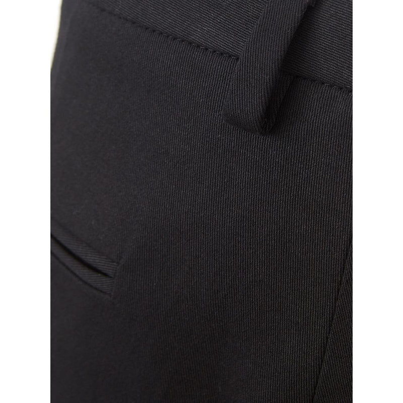 Italian Elegance Cotton Black Trousers Lardini