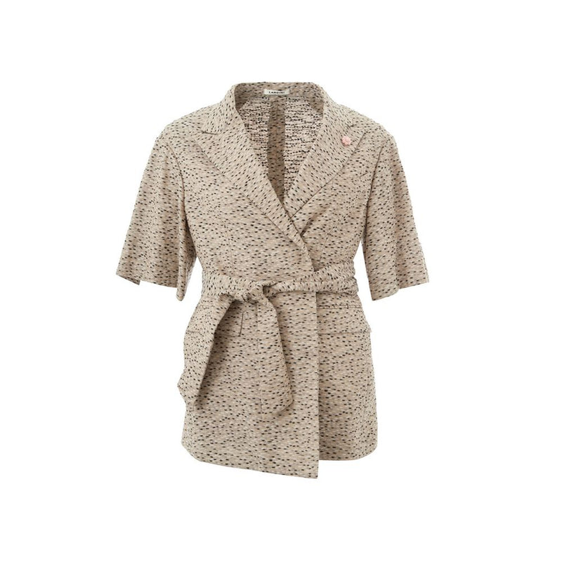 Chic Beige Linen Jacket Lardini