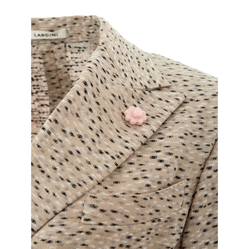 Chic Beige Linen Jacket Lardini