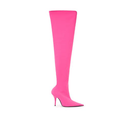 Elegant Pink Polyester Ankle Boots Balenciaga