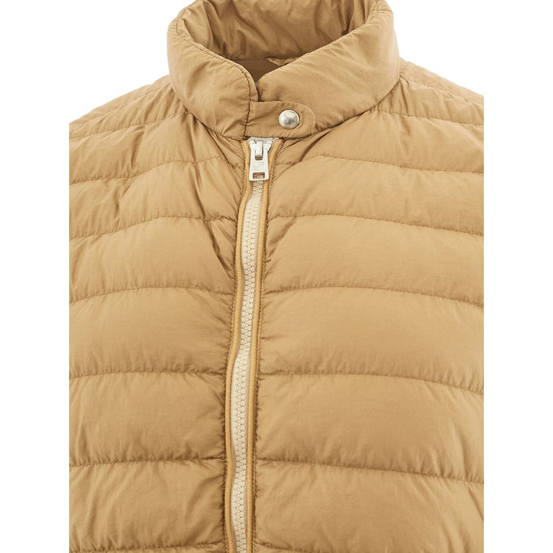 Beige Polyamide Chic Winter Coat Woolrich