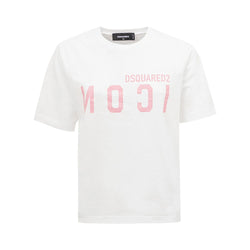 Elegant Cotton White Tee for Stylish Women Dsquared²