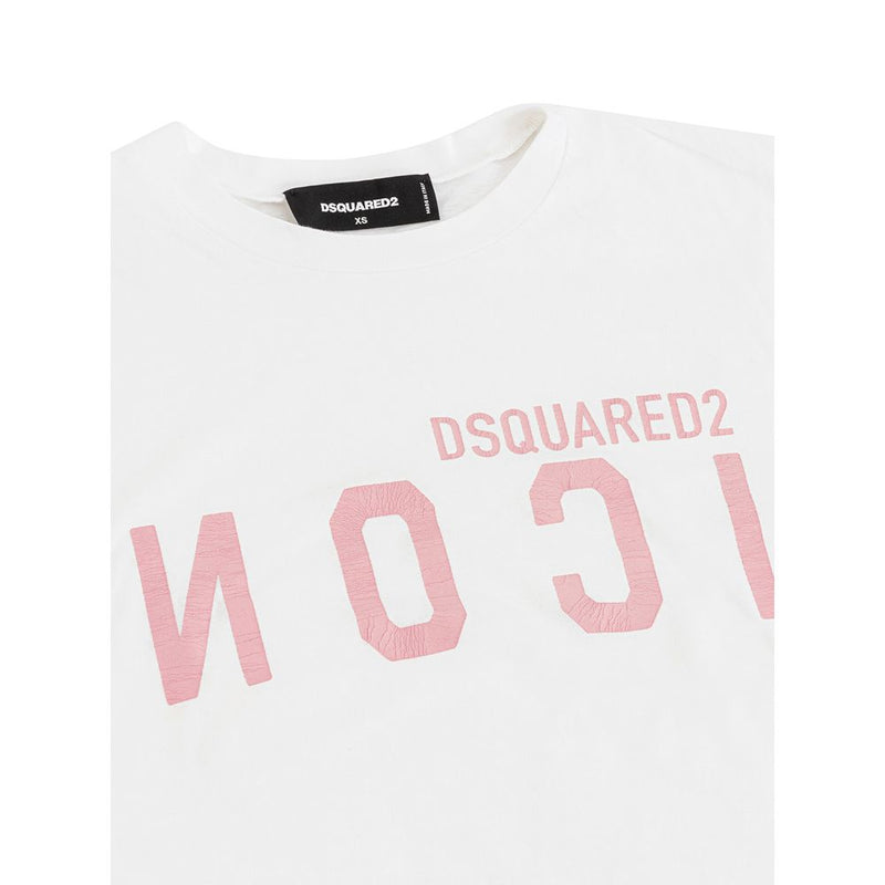 Elegant Cotton White Tee for Stylish Women Dsquared²