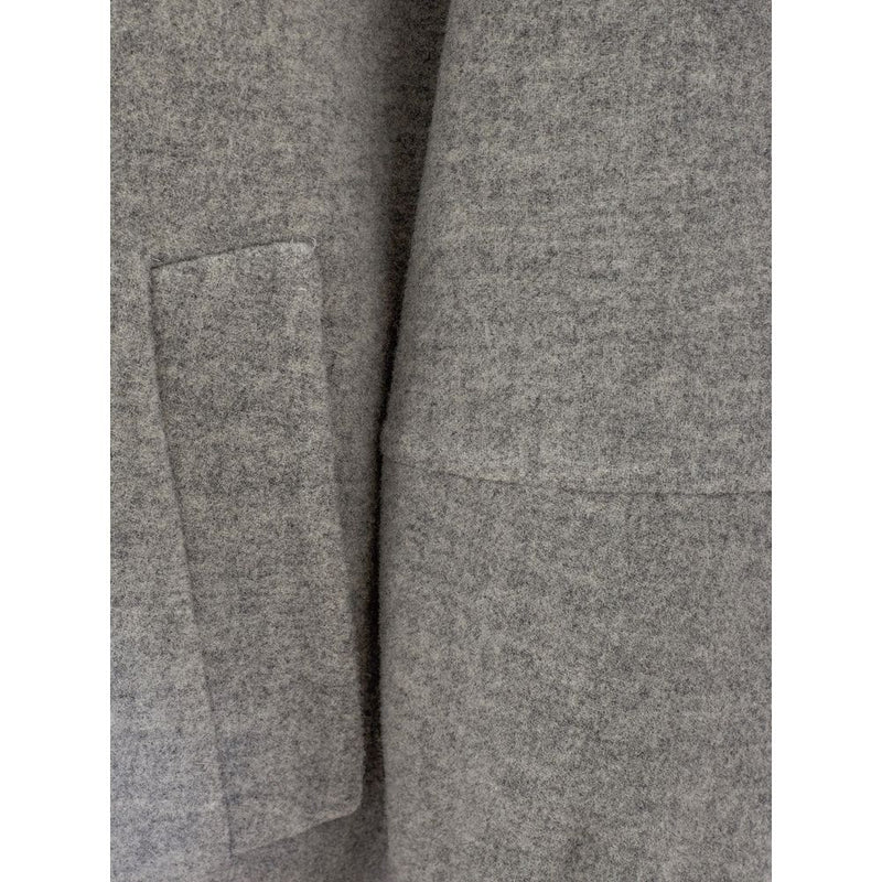 Elegant Gray Wool Jacket for Timeless Style Herno