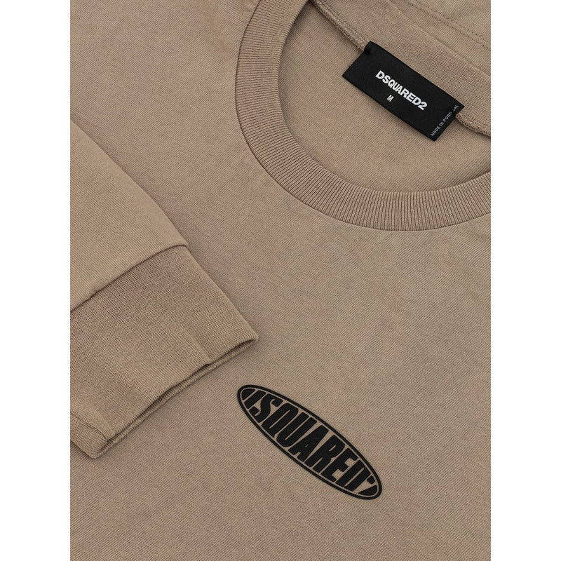 Beige Cotton T-Shirt Dsquared²